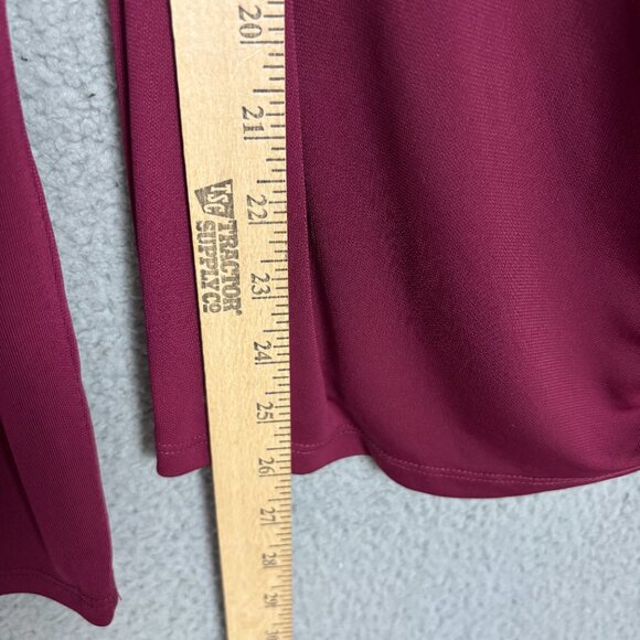 I.n.c. International Concepts Womens Side Ruched Top Rhodolite Garnet Medium NWT - Picture 11 of 11